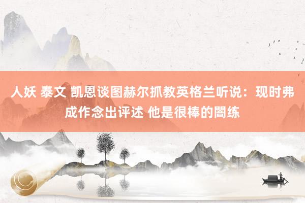 人妖 泰文 凯恩谈图赫尔抓教英格兰听说：现时弗成作念出评述 他是很棒的闇练