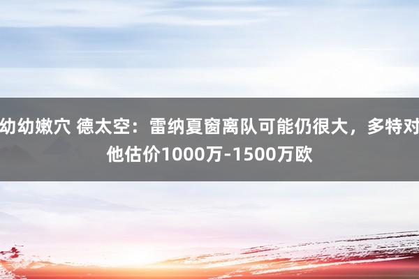 幼幼嫩穴 德太空：雷纳夏窗离队可能仍很大，多特对他估价1000万-1500万欧